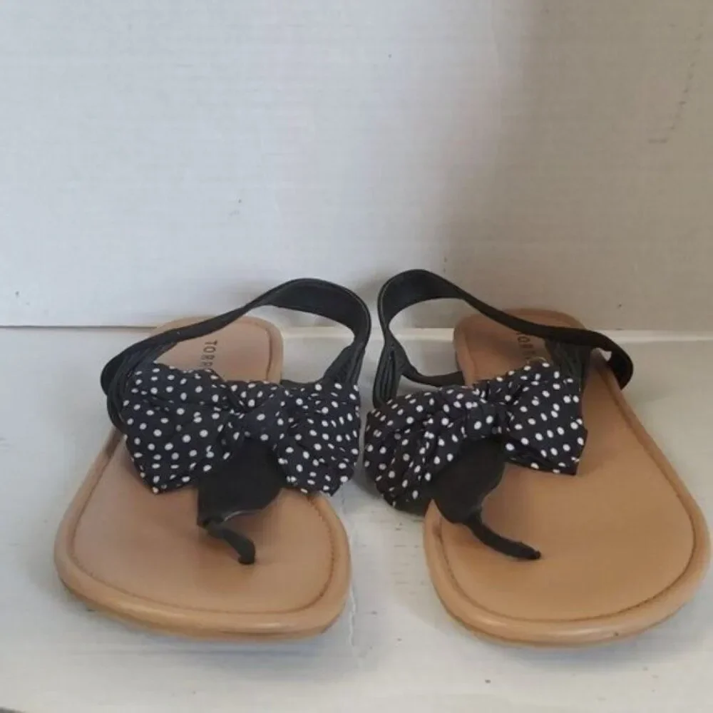 Torrid Sandals Shoes Flats Flip Flops Shoes BOW T STRAP Women's WOMAN'S 12WW
